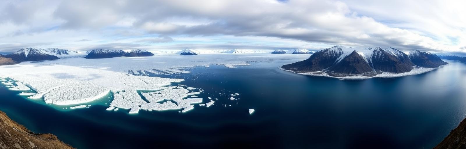 Panoramic view of Greenland's natural landscapes